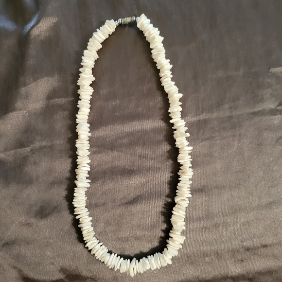 Jewelry | Vintage Hawaiian Puka Shell Necklace And Wood Bead Necklace ...